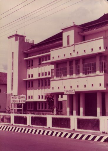 Plakat peresmian Gedung Pantja Dharma